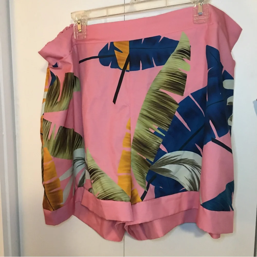 Shein 3 Piece Short Set Pink Size 4X Preowned
